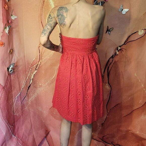 *TIBI EYELET DESIGNER RED DRESS Final Discount - Picture 10 of 11